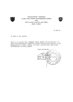 İş Bitirme Belgeleri